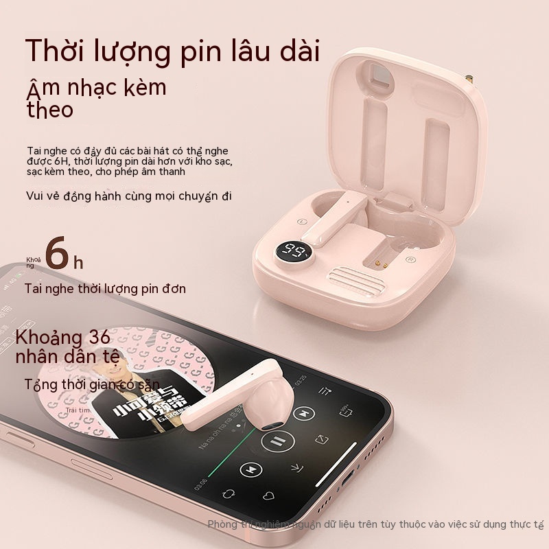 Tai Nghe Nhét Tai Bluetooth Không Dây Giảm Tiếng Ồn Chất Lượng Cao Phong Cách Retro Cho Điện Thoại / Máy Tính