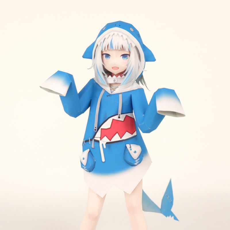 Mô hình giấy anime girl  VTuber Hololive: Gawr Gura