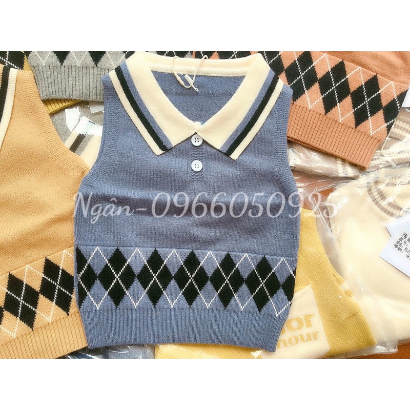 Aó Len Ghile Mẫu Mới Cổ Bẻ Cho Bé Trai Size 5-14kg,Cho Bé 2 tháng -2.5tuổi