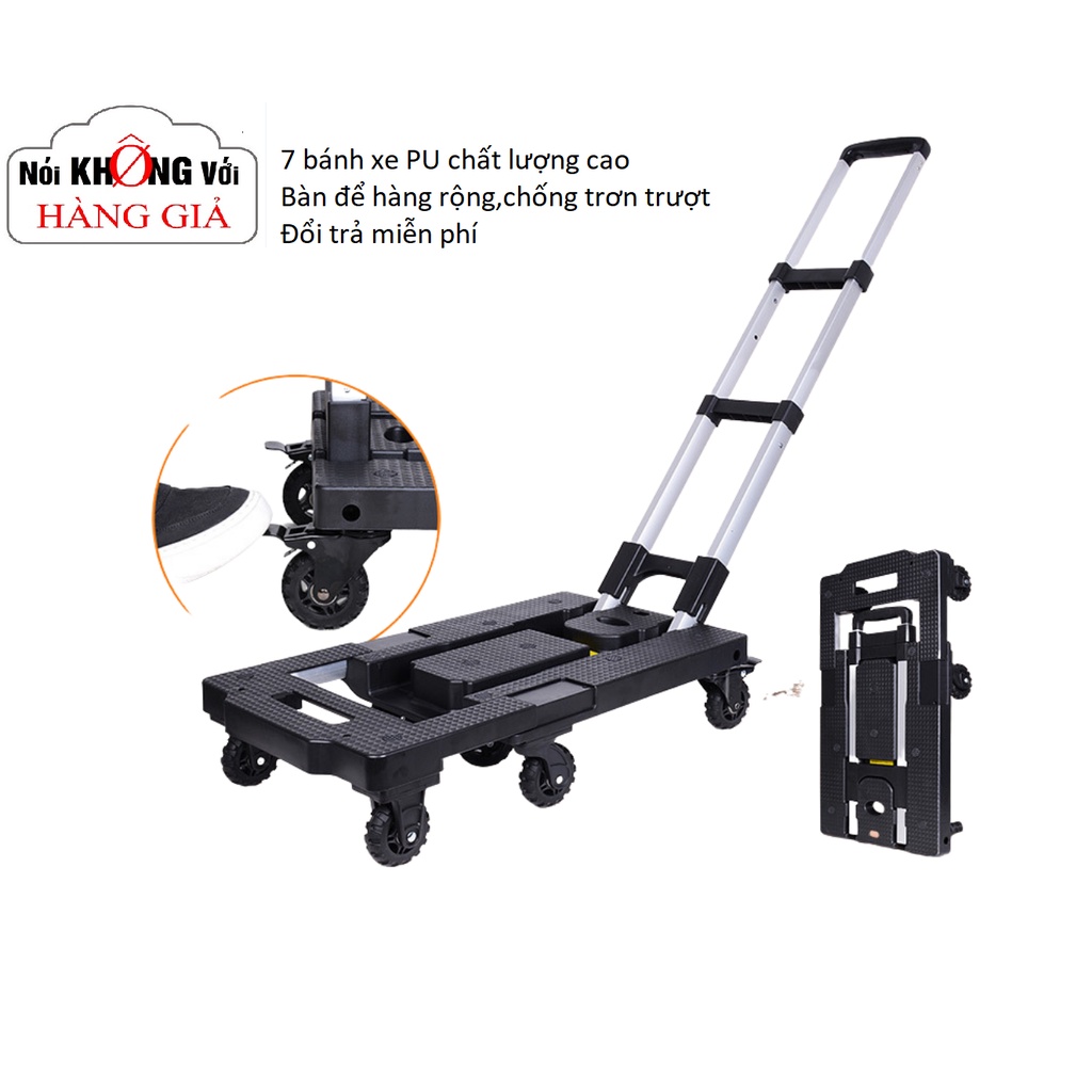 Xe kéo hàng P-12F, xe đẩy hàng chịu tải 200kg