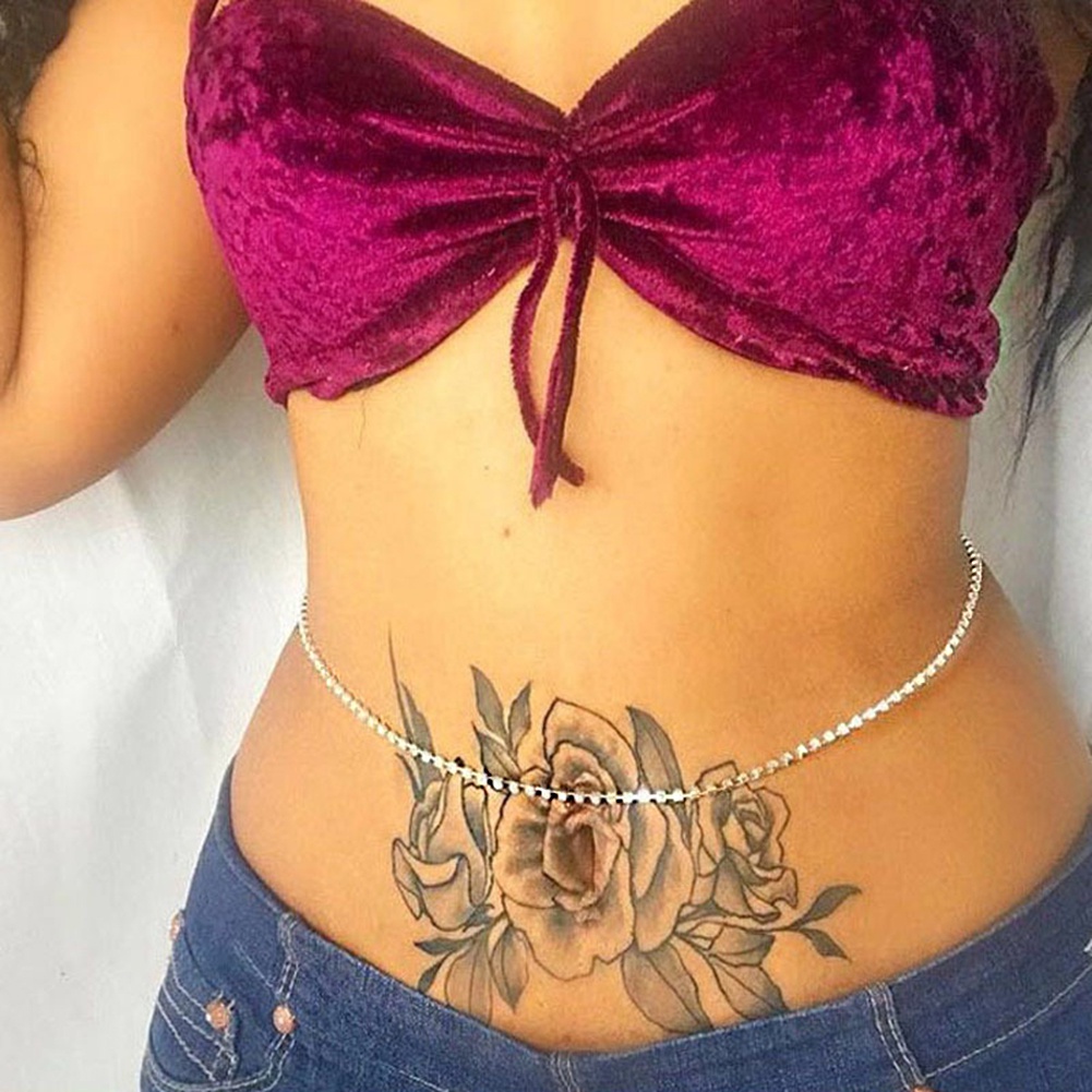 1 Dây Xích Đeo Hông Bằng Kim Loại Chất Lượng Cao Quyến Rũ Khi Đi Biển Cho Nữ