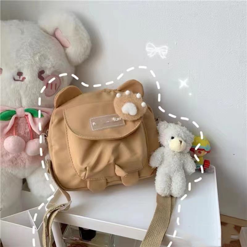 Túi Đeo Chéo Vai Bằng Vải Thời Trang Dễ Thương Cho Nữ