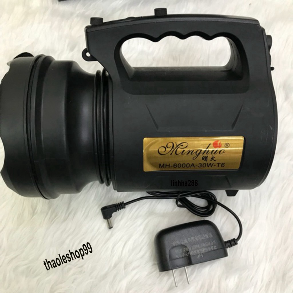 Đèn pin siêu sáng hãng minghuo T6 loại to và sáng trắng MÃ mh-6000 nồi đồng cối đá pin cực trâu
