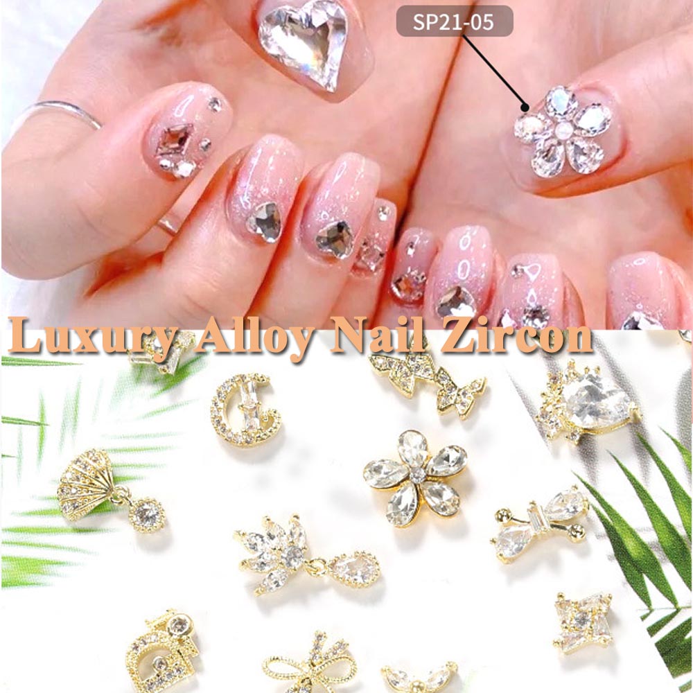 CHARMS Phụ Kiện Trang Trí Móng Tay Hình Nơ 3d