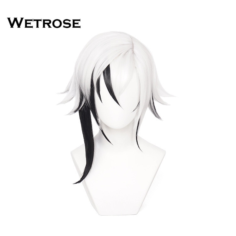 Hàng Có Sẵn Tóc Giả Hóa Trang Genshin Va Chạm Fatui Harbingers Arlecchino Chất Lượng Cao