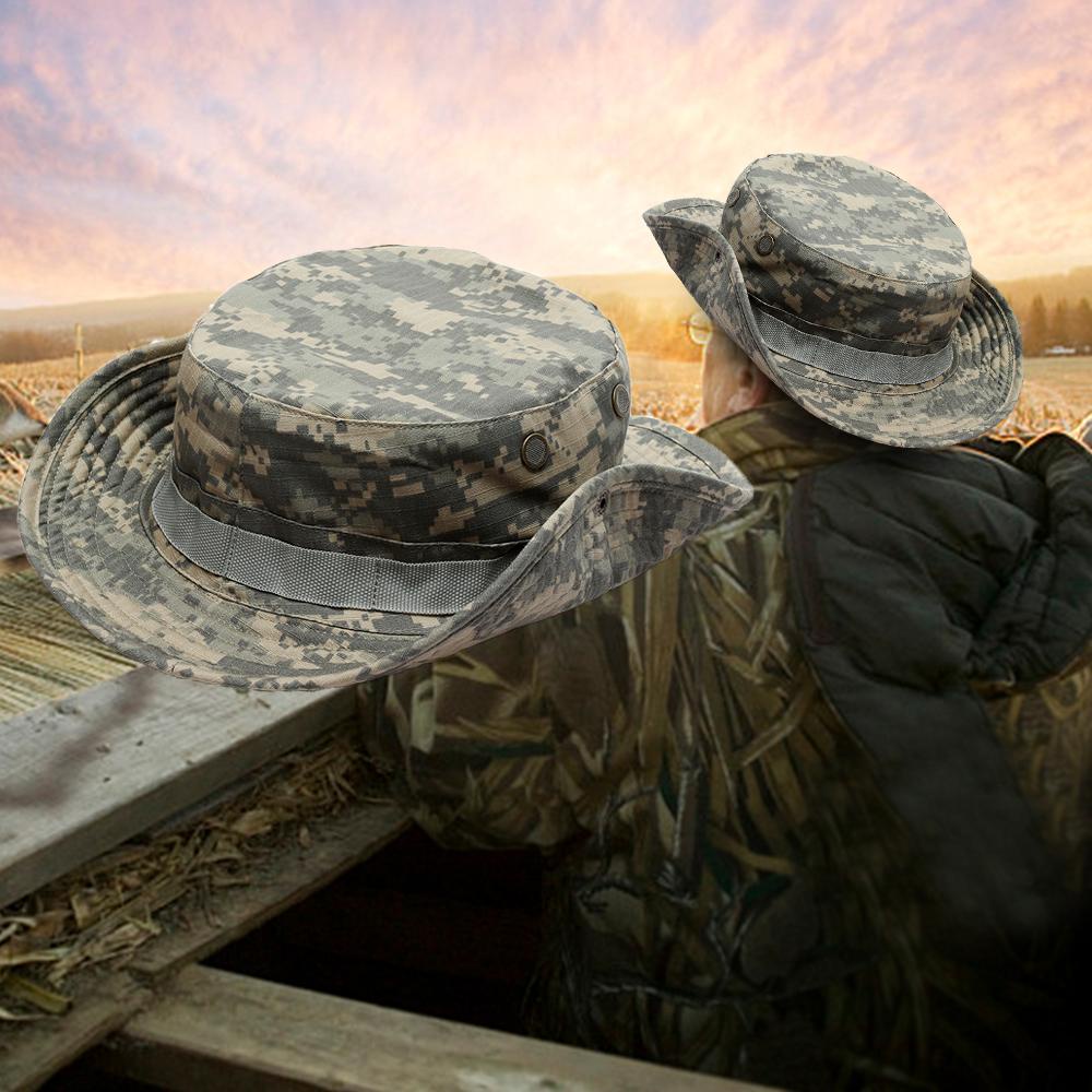 Mũ Bucket Chống Nắng Tia UV Họa Tiết Rằn Ri Thời Trang Thể Thao Ngoài Trời Cho Nam