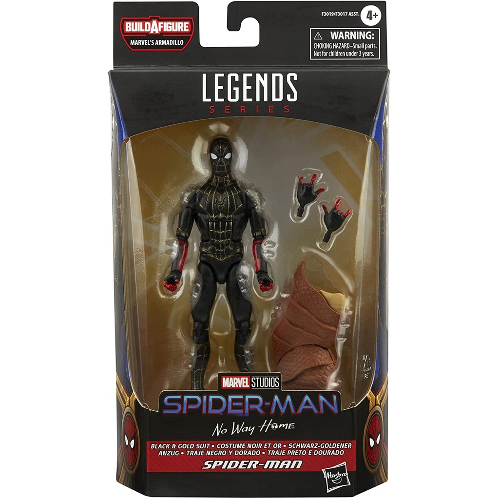🌟Spider man🌟Mô hình HasbroϟMarvel Legends Series 6-inchϟSpider Man 3: No Way Home - Black&Gold Suit