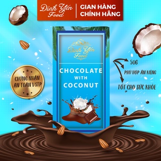 Socola Mix dừa DinhYen 50g đồ ăn vặt siêu ngon giá rẻ