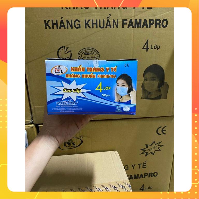 Khẩu Trang Kháng Khuẩn 4 Lớp  Famapro-Nam Anh