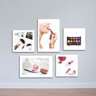 Bộ 5 Tranh Make Up ( KÍCH THƯỚC TRANH LỚN NHẤT 25X35)