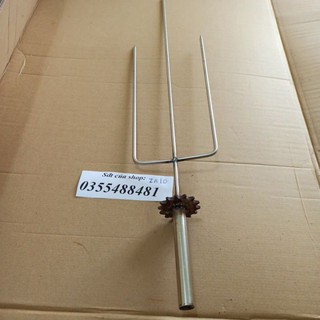 Xiên nướng gà, vịt, ngan 3 trãng ( inox 304 ) phi 6
