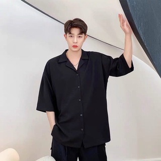 Áo sơ mi nam cổ vét tay ngắn
