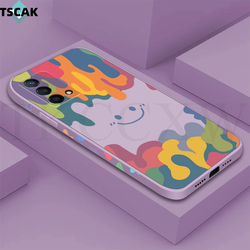 Ốp điện thoại silicon mềm họa tiết mặt cười cho Realme 7 X7 Pro Ultra Q2i Q3i Q2 Q3 Pro Carnival V15 V3 V5