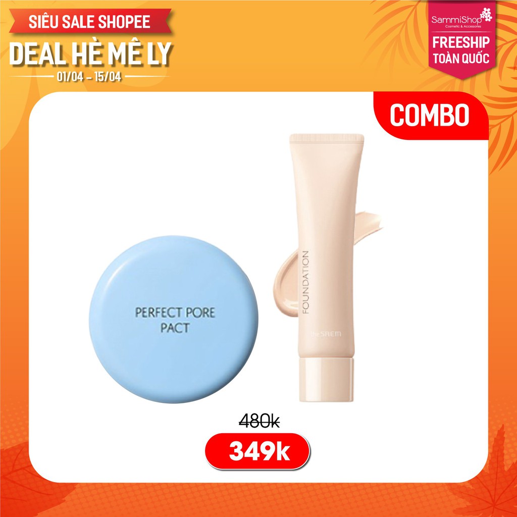 Kem nền The Saem Saemmul Airy Cotton Foundation 30ml