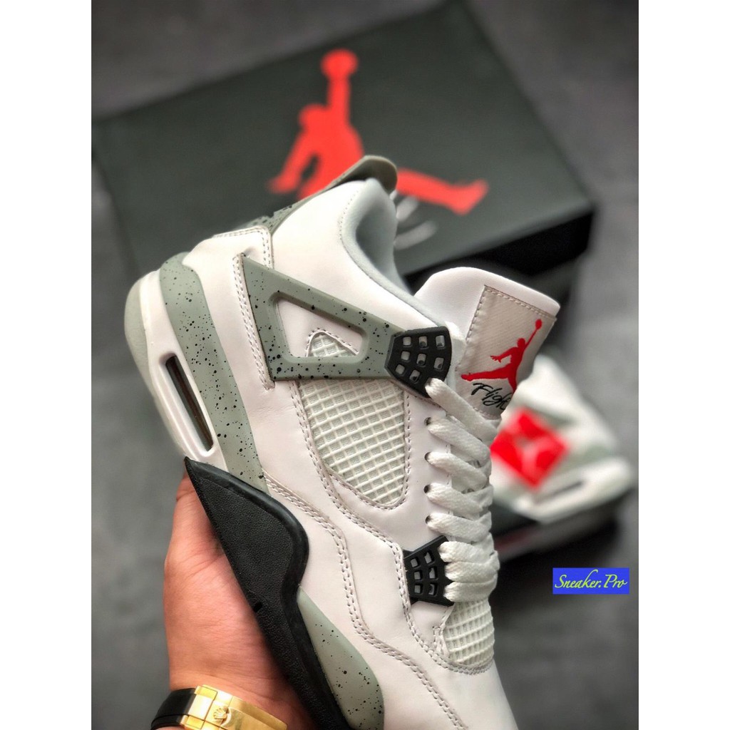 (FULL BOX) Giày thể thao AIR JORDAN 4 Retro Pure money full trắng siêu đẹp cho nam và nữ siêu đẹp !!! . : : |