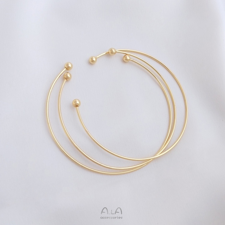 Ốc Vít Đồng Mạ Vàng 14k Dùng Làm Vòng Tay / Trang Sức