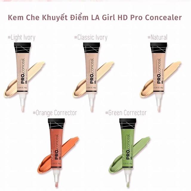 Che khuyết điểm LA Girl Pro Conceal HD High Definition Concealer