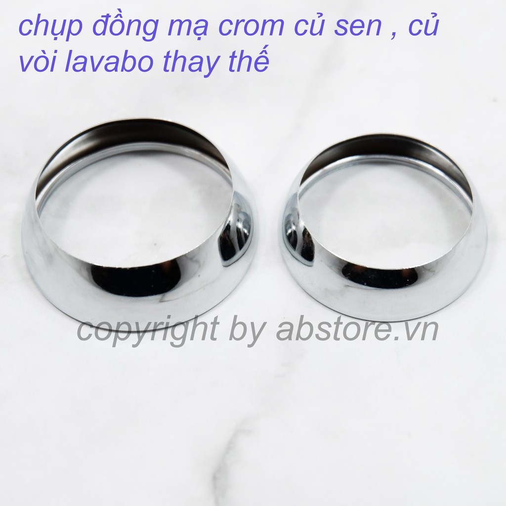 1 cái Chụp đồng mạ crome cho óc sen vòi loại đường kính 35mm và 40mm hàng đẹp giá rẻ