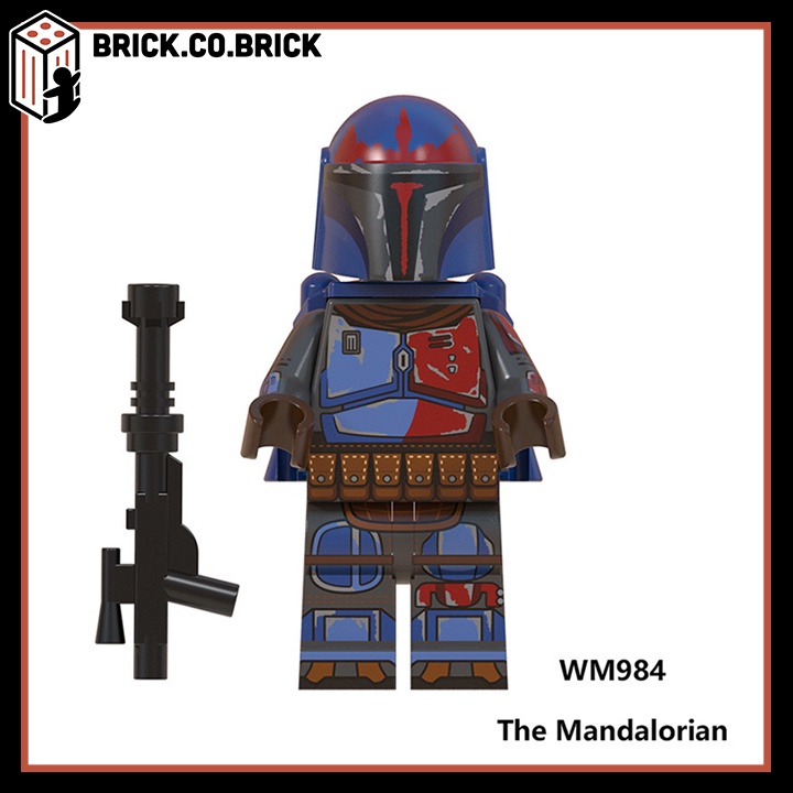 Minifigure Star Wars Đồ chơi Lắp ráp Chiến Tranh Giữa Các Vì Sao Mô hình Mandalorian WM6092