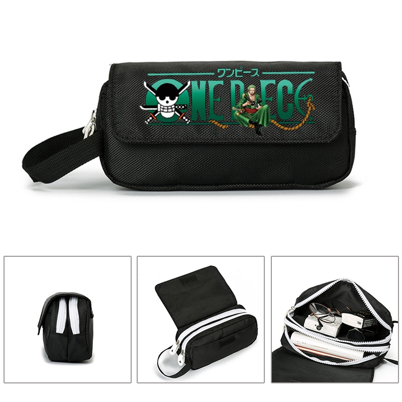 Túi Đựng Bút Đa Năng Chống Thấm Nước In Hình Anime One Piece Luffy Sauron Merchandise Nhật Bản Ốp
