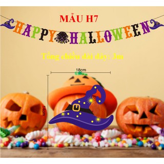 Cờ trang trí halloween NHIỀU MẪU