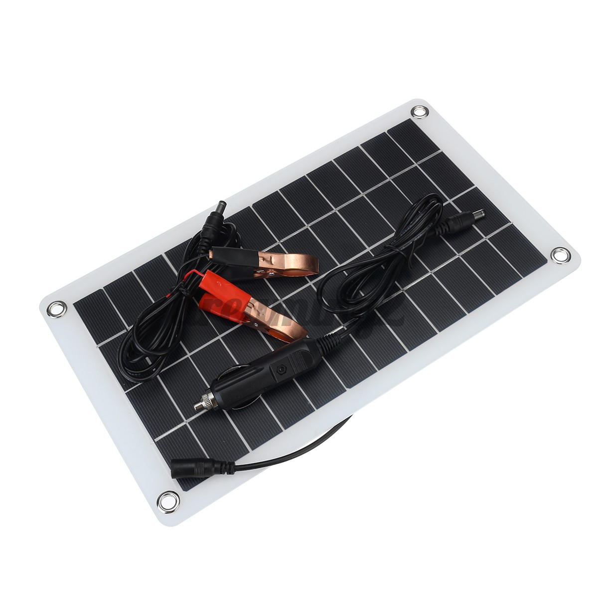 30W High Efficiency 12V Solar Panel Battery Charger Clip For Car RV Boat Outdoor