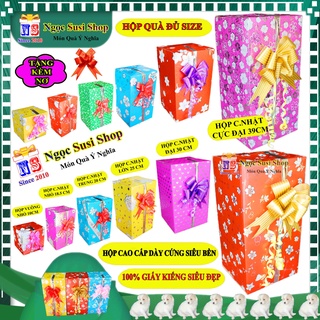 [CAO CẤP] HỘP QUÀ GIẤY KIẾNG CỰC ĐẠI 39CM + TẶNG KÈM NƠ 5CM - HỘP GÓI QUÀ  KIẾNG CỰC ĐẠI SIÊU ĐẸP