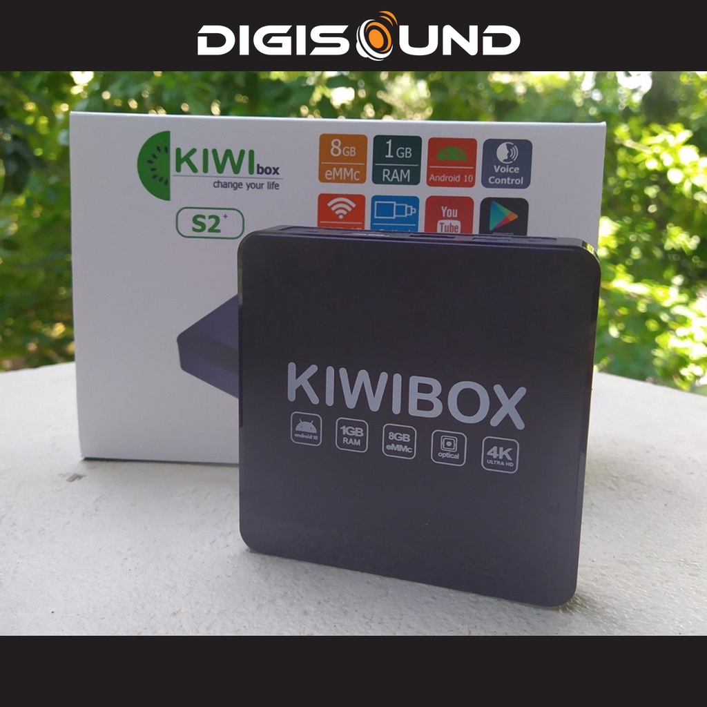 Android tv box, Kiwi box S2+ tích hợp cổng quang,điều khiển giọng nói, android 10, màu sắc chân thực [sale khủng]