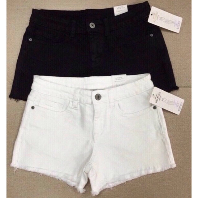 Quần short jeans xuất khẩu tua lai