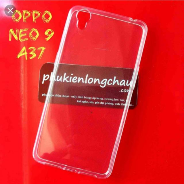 Ốp lưng oppo neo 9/A37 silicon dẻo trong suốt siêu mỏng 0.5mm