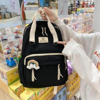 [Hot] ☈Học sinh trung cơ sở, phổ thông và đại Nhật Bản phù hợp túi xách nữ Harajuku ulzzang ba lô phong cách lớn <