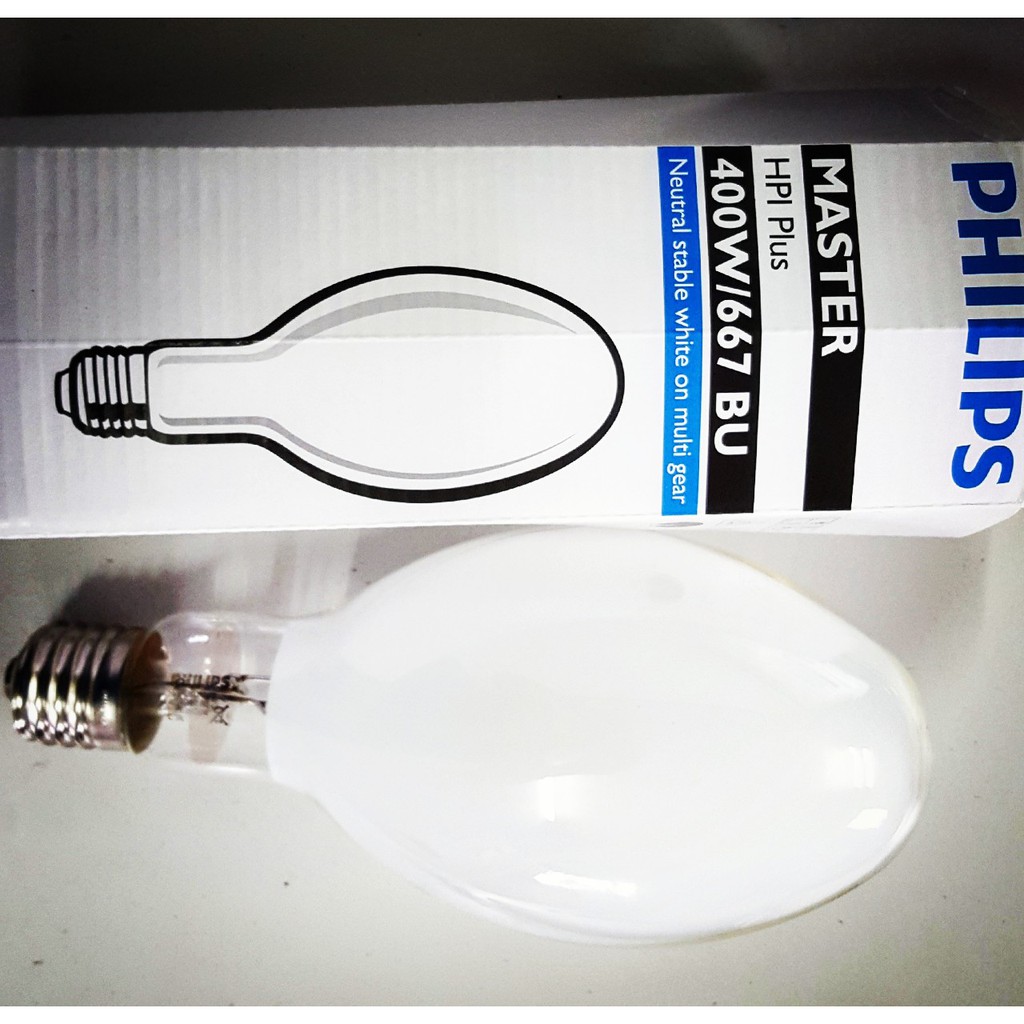 (SALE) Bóng cao áp metal dạng bầu Philips HPI Plus 400W/667 BU