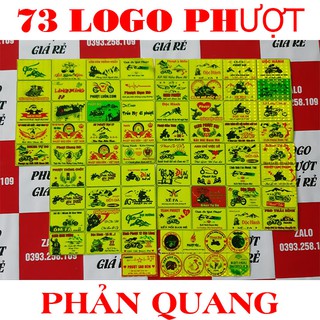 Siêu combo 73 logo tem phượt phản quang