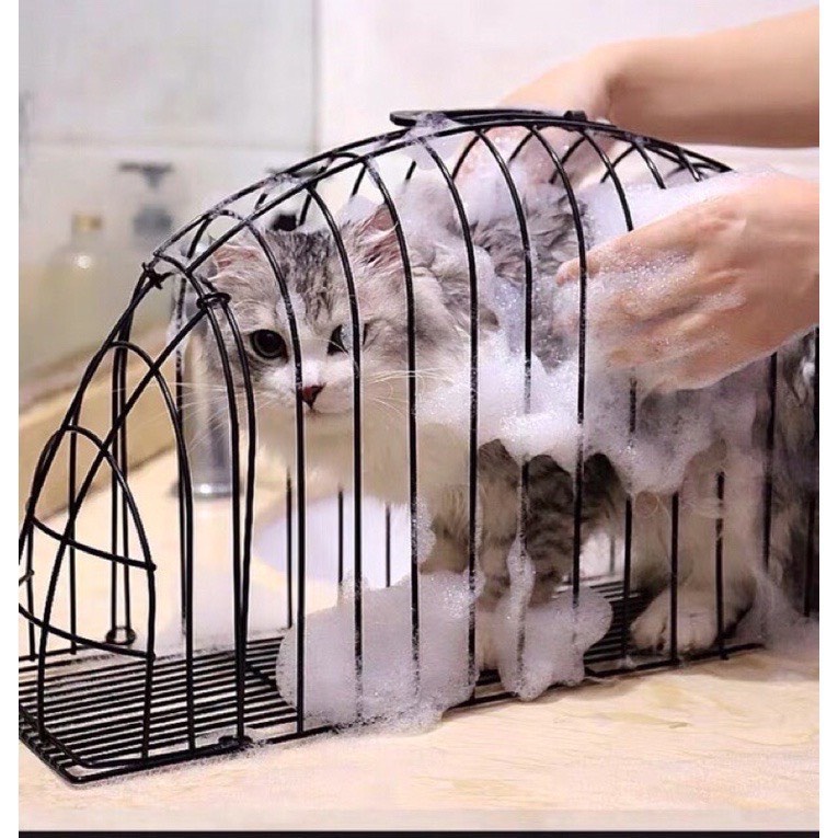 Lồng tắm sấy cho chó mèo