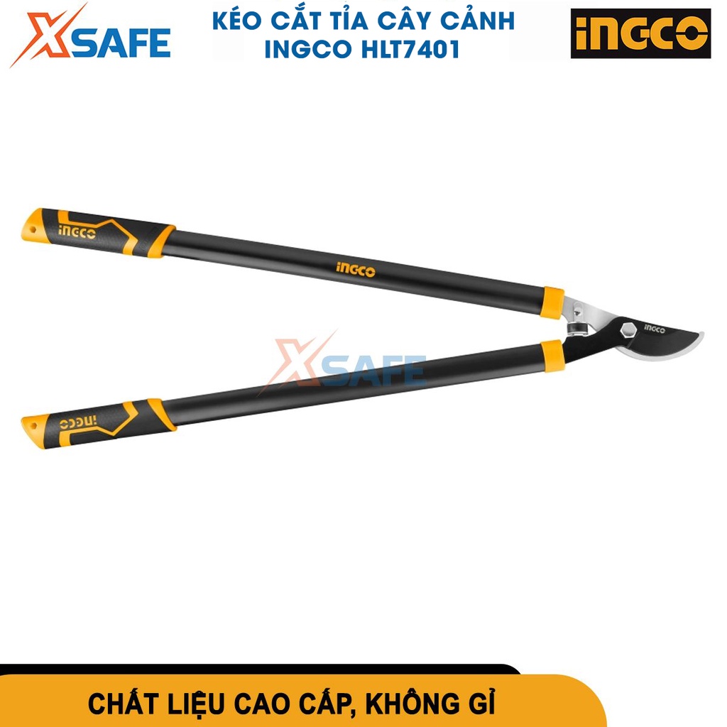 Kéo cắt tỉa cây cảnh INGCO HLT7401 30inch/760mm lưỡi hợp kim thép, tay cầm chống trơn trơn trượt - chính hãng