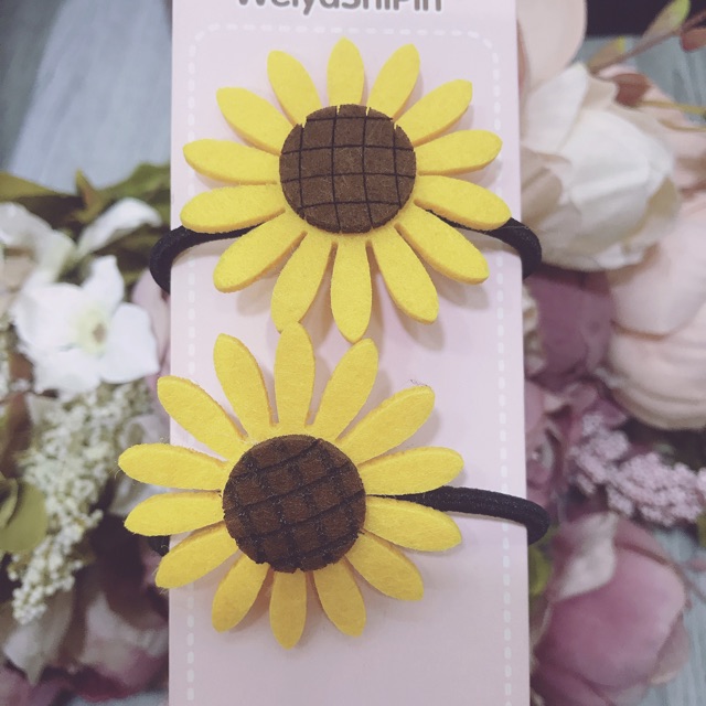 Cột tóc hoa hương dương to ( hình thật )