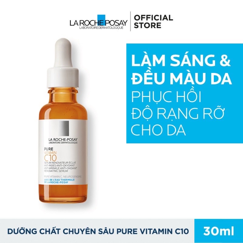 Dưỡng chất giúp cải thiện và làm sáng da La Roche Posay Pure Vitamin C10 Serum 30ml