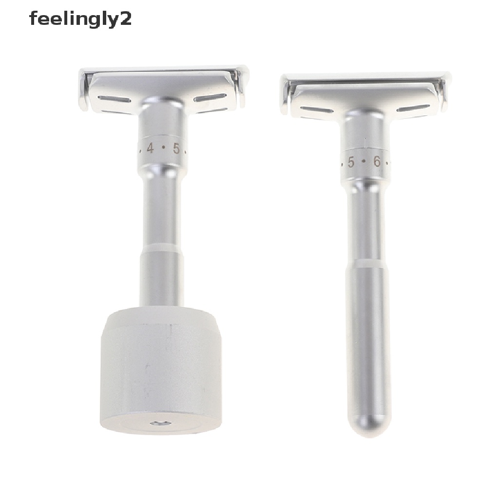 Dao Cạo Râu Với Tay Cầm Đôi Kiểu Cổ Điển Kèm 5 Lưỡi Dao Cạo Chuyên Dụng Cho Salon Làm Tóc