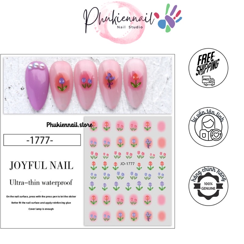 Stick hoa các loại 6 kiểu trang trí nail