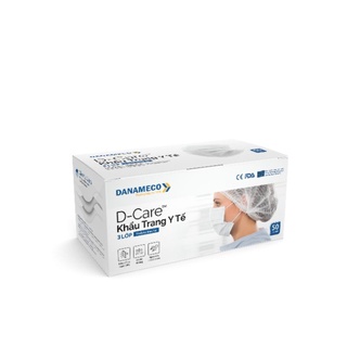 [Hỏa Tốc Q10] Khẩu Trang Y Tế DANAMECO - 3 lớp (tiệt trùng từng cái)