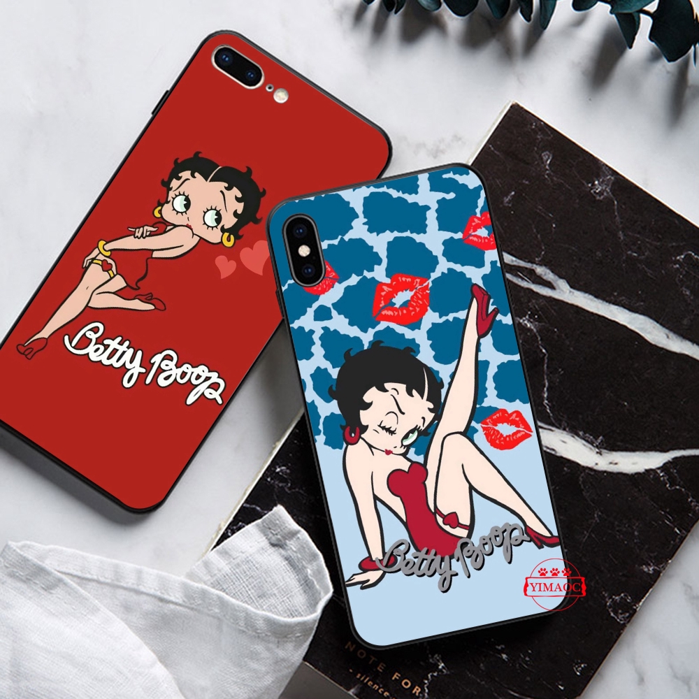 IPhone XS Max XR X 11 Pro 7 8 6 6S Plus Betty Boop Soft Case
