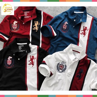Áo thun nam cổ bẻ 💖freeship💖 áo thun cao cấp vải đẹp ngắn tay ps151_5stars
