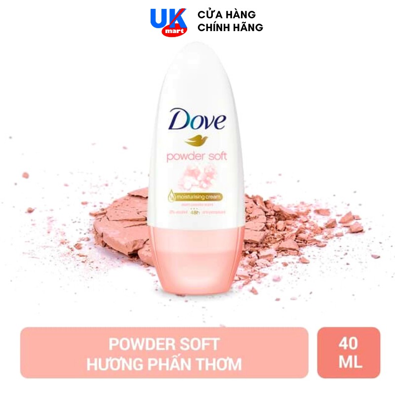 Lăn Khử Mùi Dove Powder Soft Hương Phấn Thơm