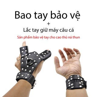 (Tay Trái) Bộ bao tay thép bảo vệ cho xạ thủ bắn ná thun – ná tên (Có lắc tay treo máy bắn cá tiện lợi)