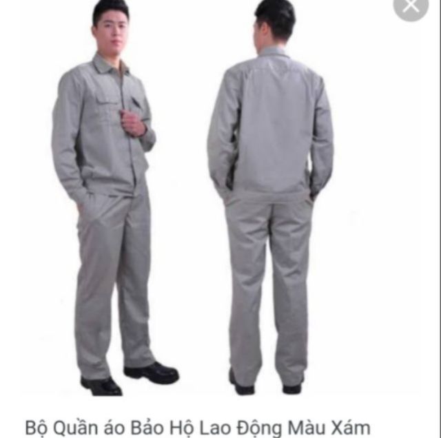 Quần bảo hộ lao động màu xám