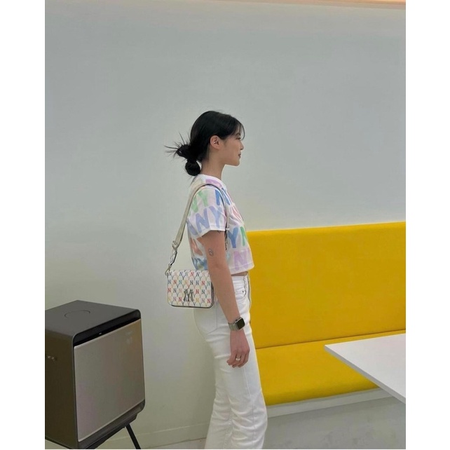 (Hàng xuất chuẩn)Áo Crtop trắng in 7 màu vãi mềm mịn