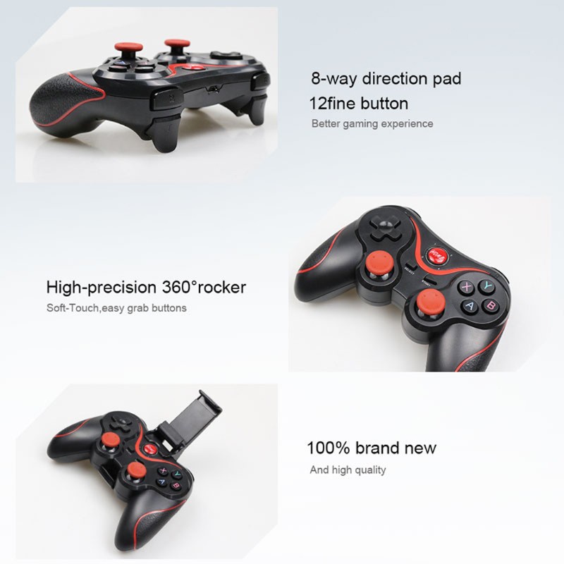 DOU T3 Bluetooth Wireless Gamepad S600 STB S3VR Game Controller Joystick Phones