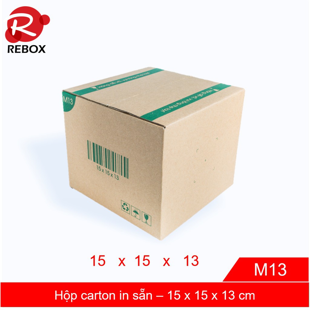Hộp 15x15x13 cm - 20 hộp carton trơn giá rẻ tiện lợi