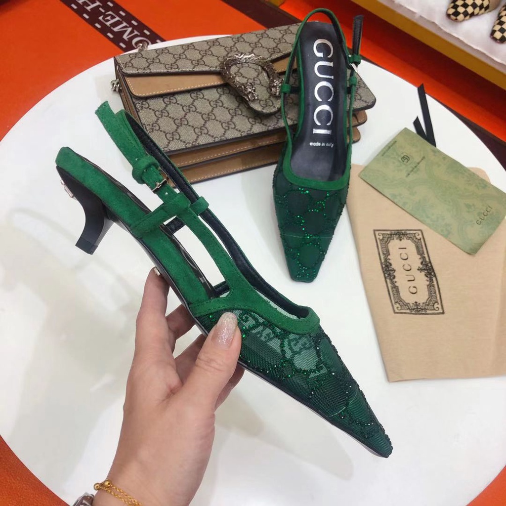 Giày Cao Gót Nữ GC Máy Bơm Lưng