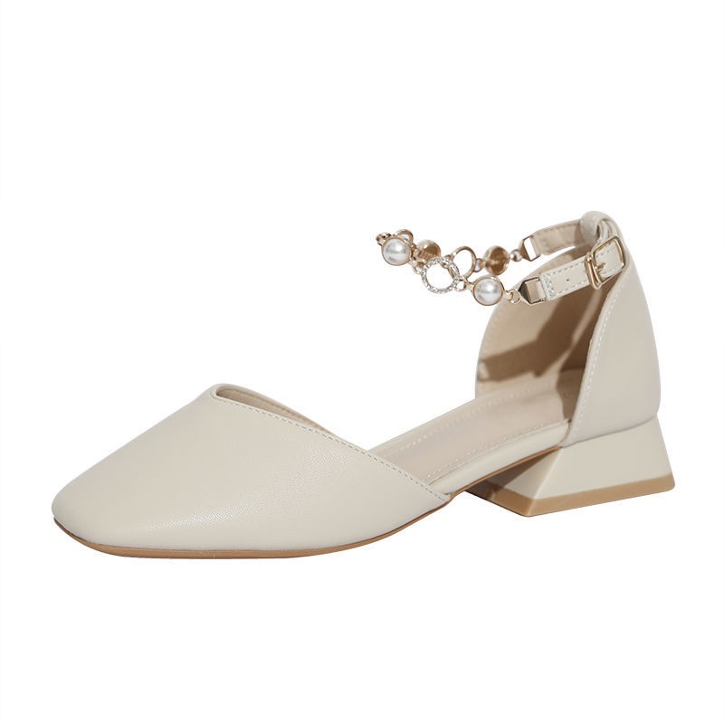 Xăng đan Gót Thấp Hở Ngón Phong Cách Hàn Quốc Thời Trang Mùa Hè Hàng Mới Dành Cho Nữ 2022